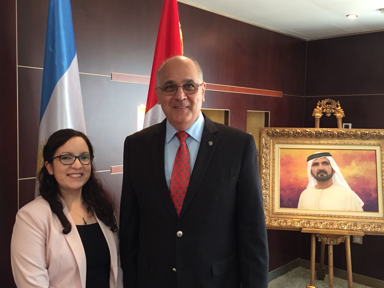 Diplomatic meeting with Argentine and UAE representatives