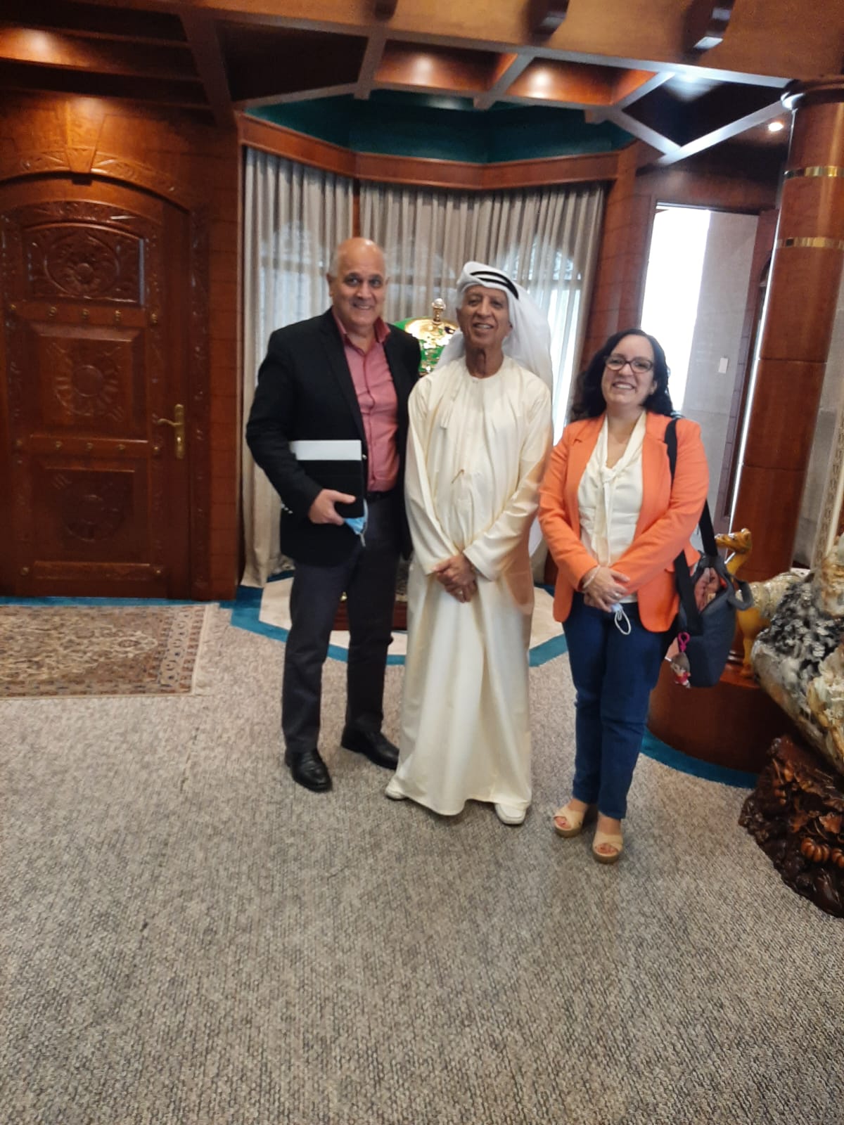 Maktub team meeting with UAE business leader